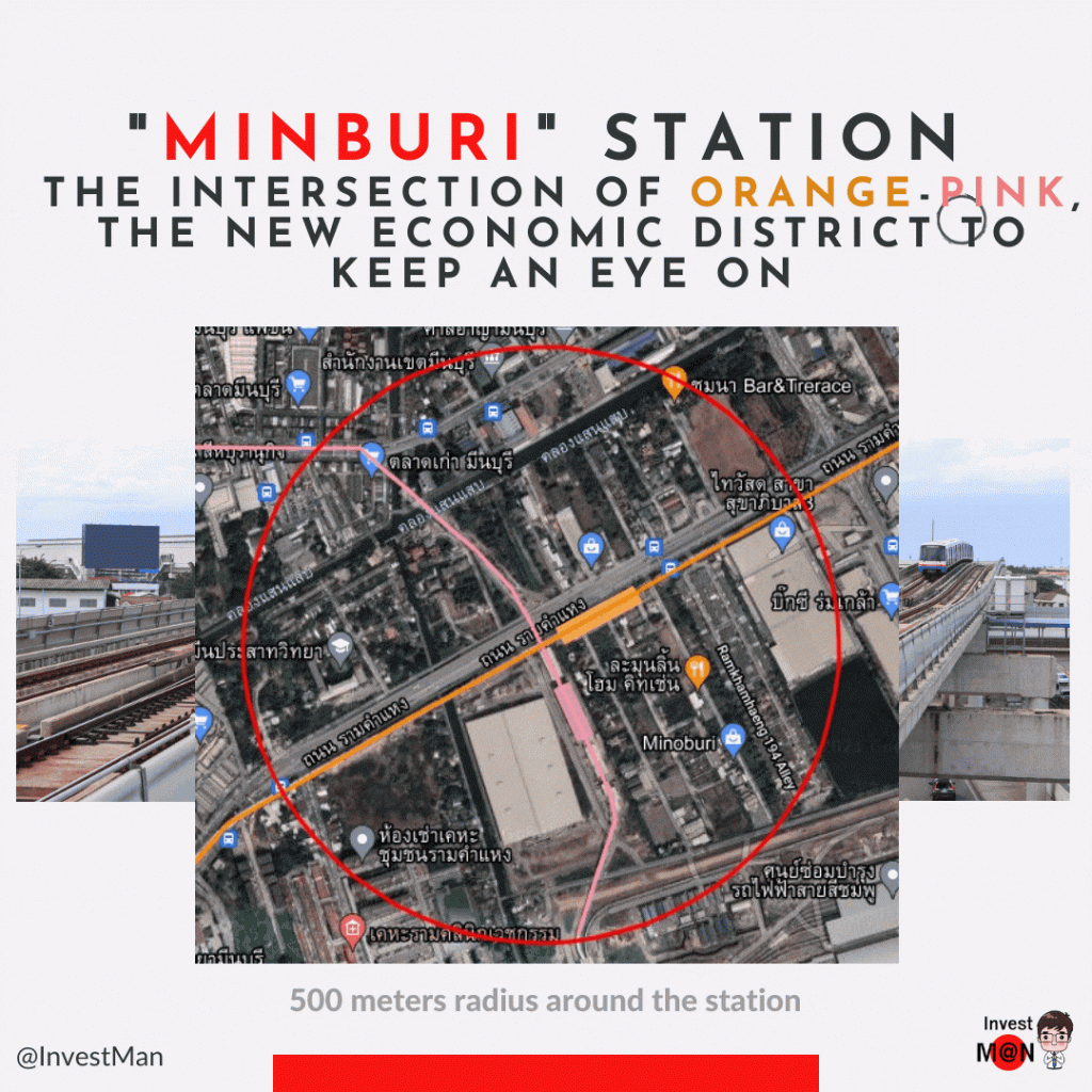 "Minburi Station", the intersection of Orange-Pink, the new economic district to keep an eye on